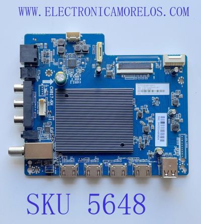 MAIN PARA SMART TV SANSUI ROKU UHD   ((NUEVA)) / NUMERO DE PARTE 21201-03579 / CV817-KH / 7.T817KH220000.0E1 / E210.50E02501A(MFG) / D3K01502304DA0019 / 0405DDAB5BD4 / MODELO SMX55P7UR